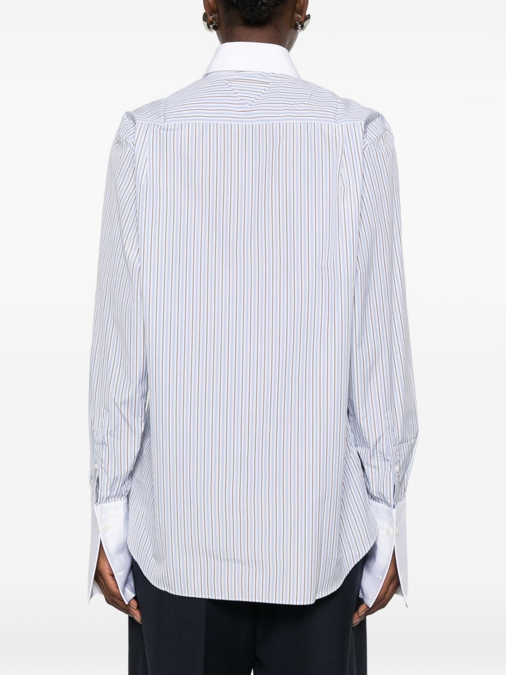 PRADA Prada Women Striped Cotton Shirt