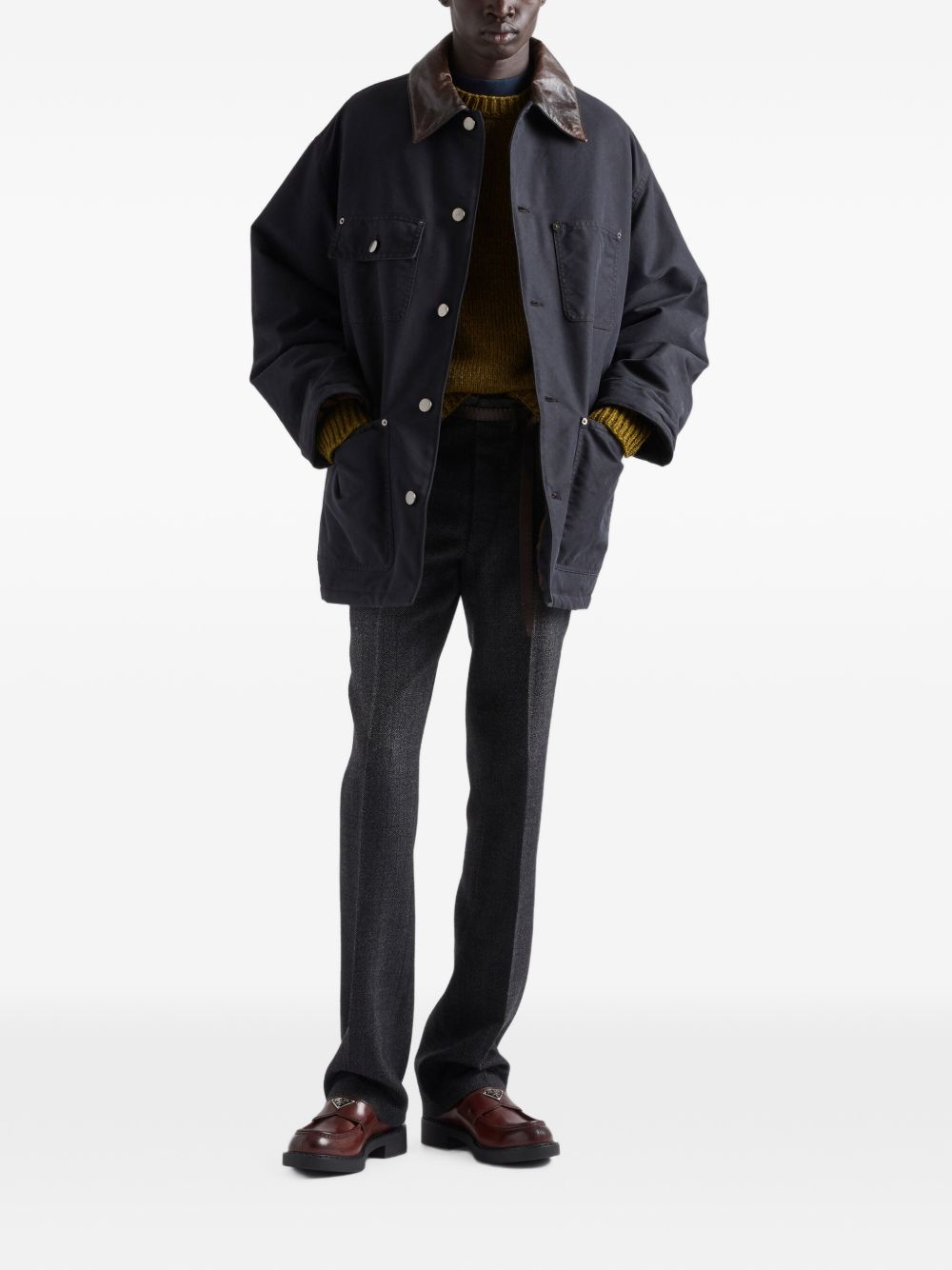 Prada Men Canvas Padded Jacket