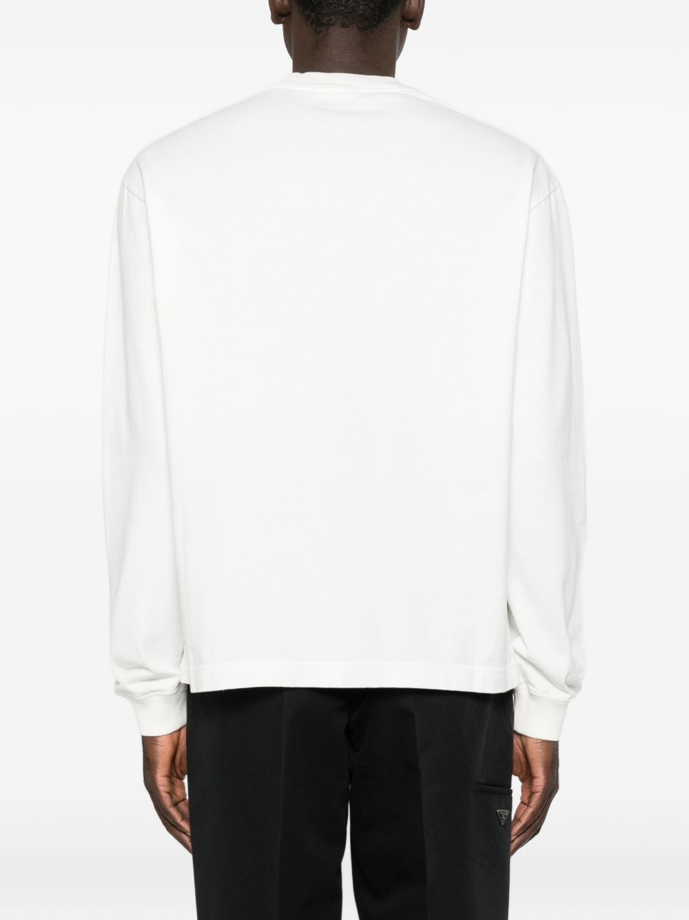 Prada Men Cotton Crewneck Sweater