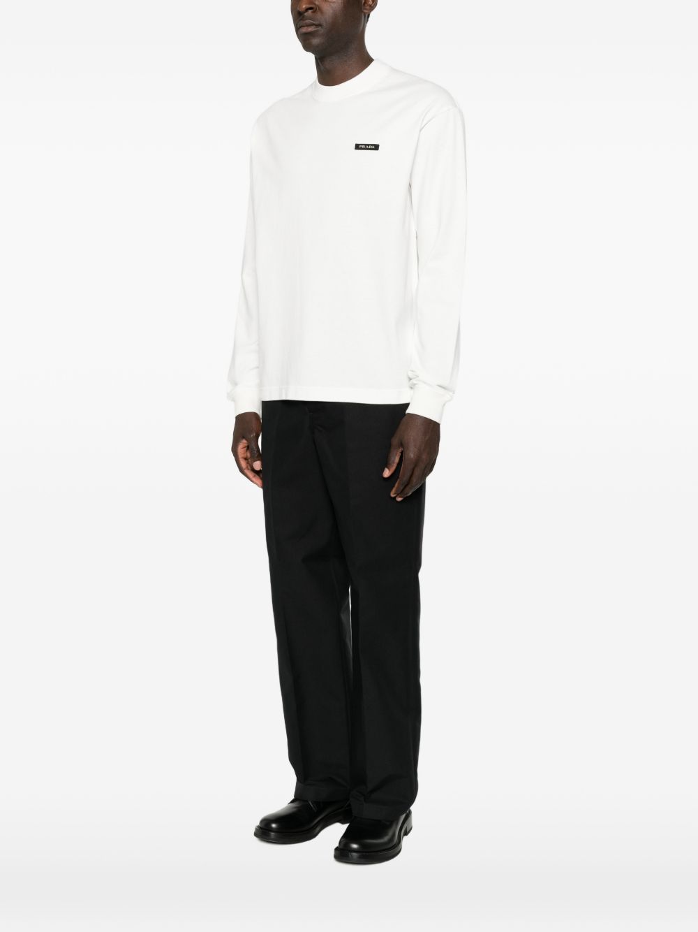 Prada Men Cotton Crewneck Sweater