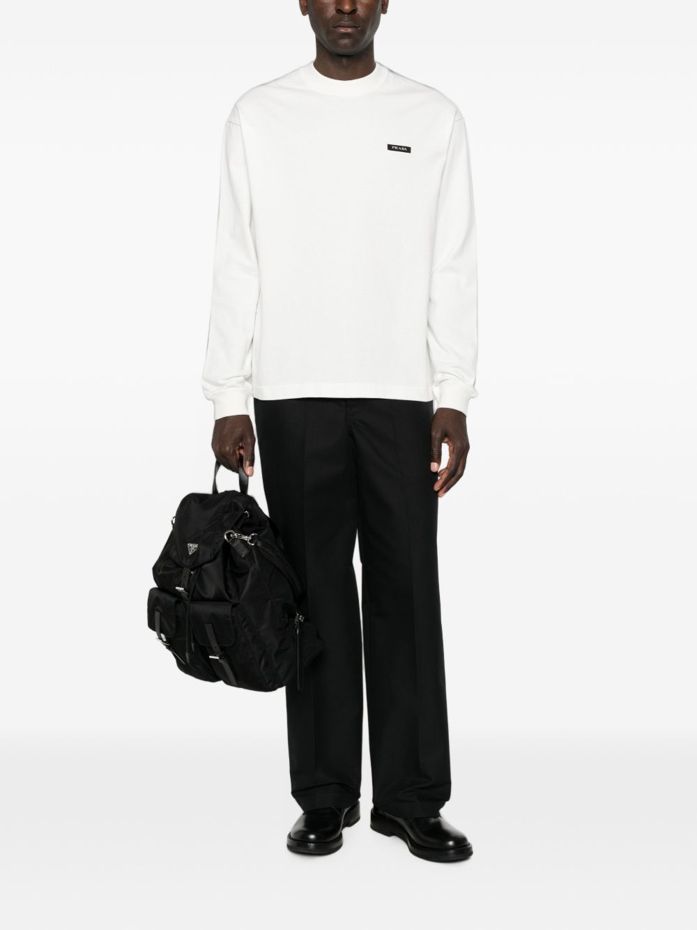 Prada Men Cotton Crewneck Sweater