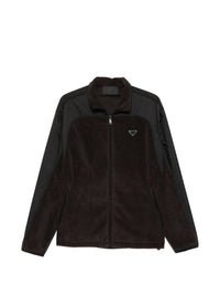 Prada Men Re-Nylon And Fleece Blouson Jacket