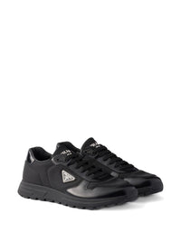 Prada Men Prax 01 Re-Nylon And Leather Sneakers