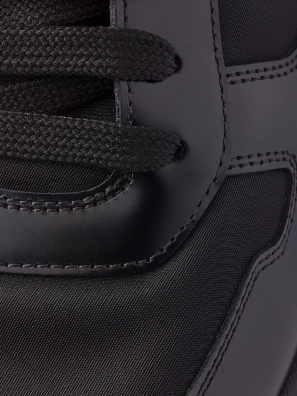 Prada Men Prax 01 Re-Nylon And Leather Sneakers