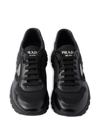Prada Men Prax 01 Re-Nylon And Leather Sneakers