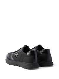 Prada Men Prax 01 Re-Nylon And Leather Sneakers