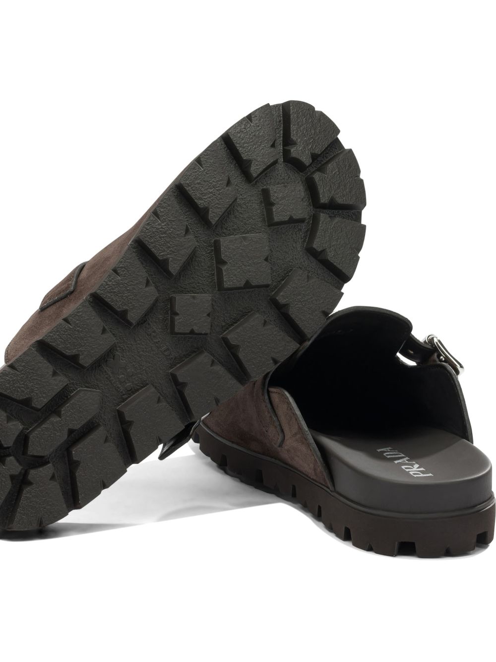 Prada Men Suede Leather Slippers