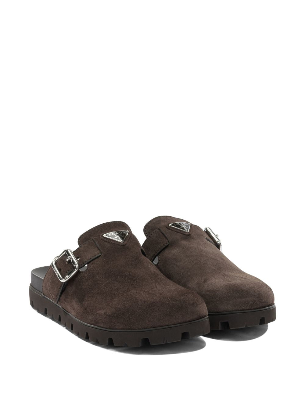 Prada Men Suede Leather Slippers