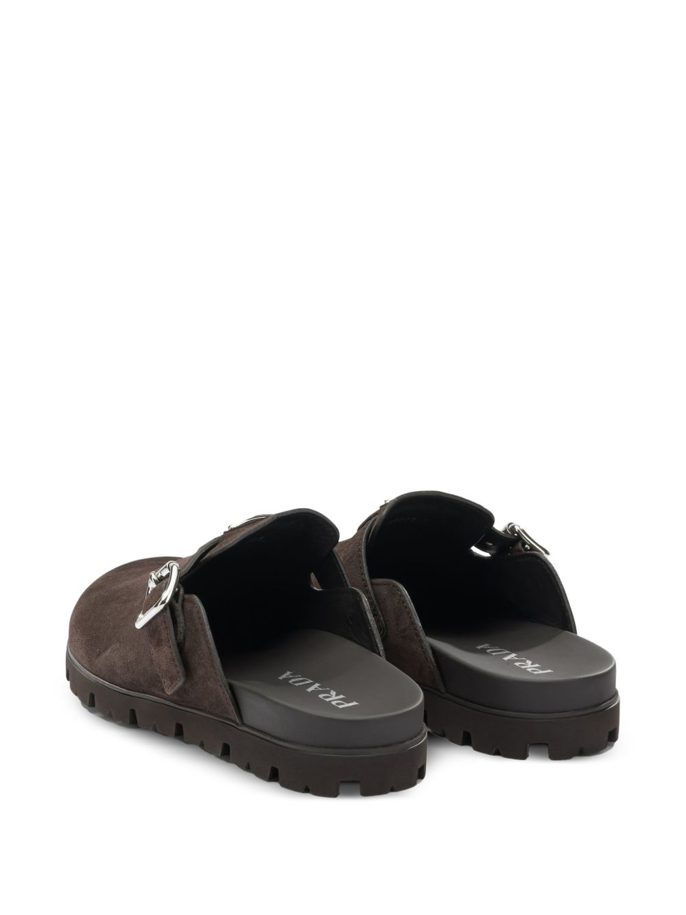 Prada Men Suede Leather Slippers