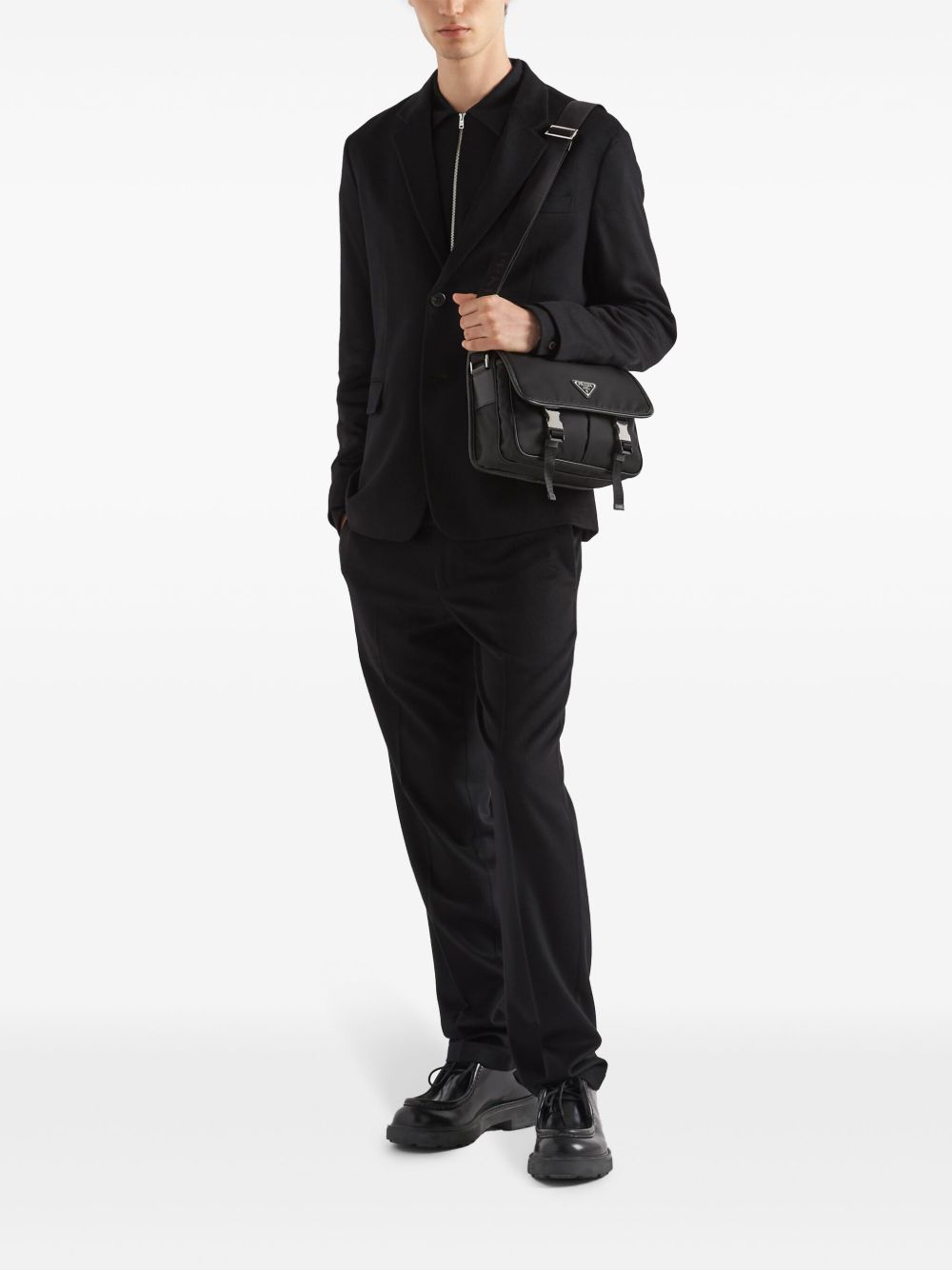 Prada Men Re-Nylon And Saffiano Shoulder Bag