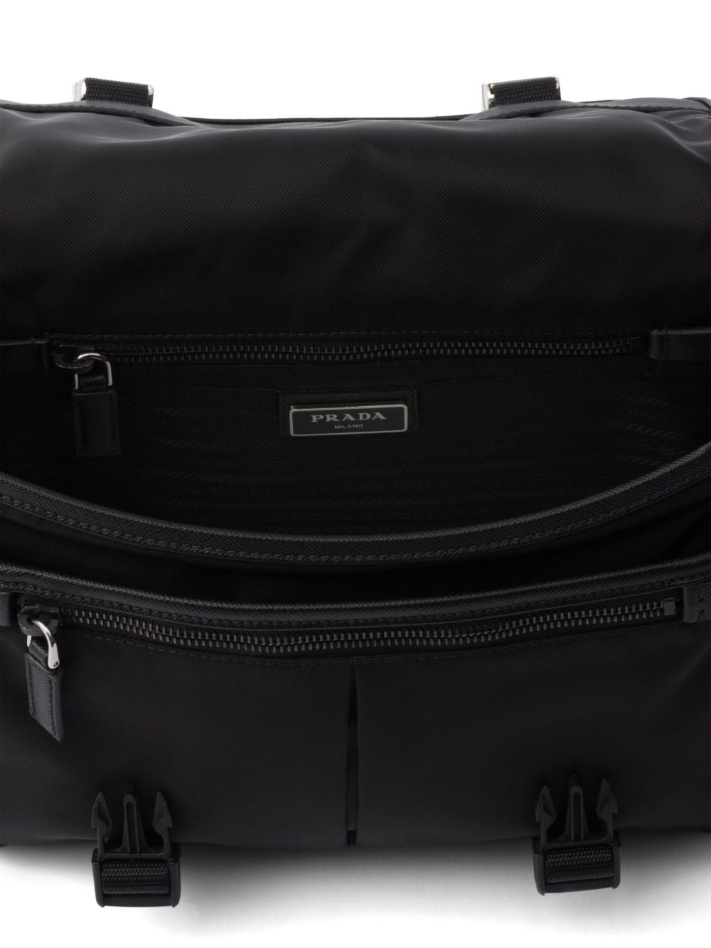 Prada Men Re-Nylon And Saffiano Shoulder Bag