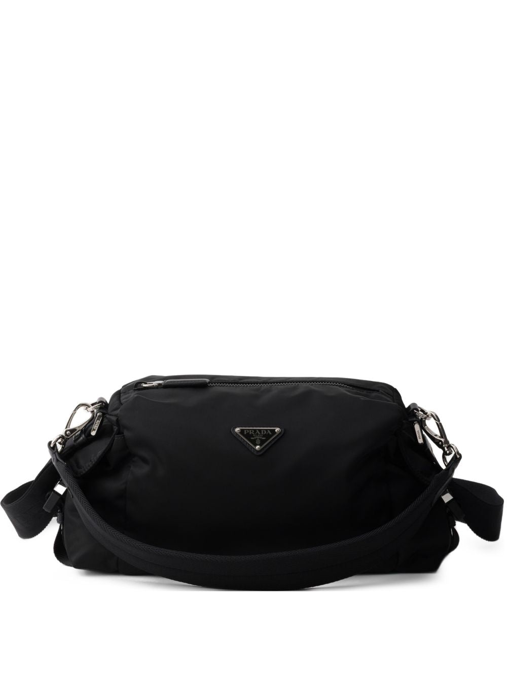 Prada Men Prada Explore Re-Nylon And Leather Shoulder Bag