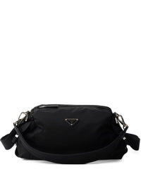 Prada Men Prada Explore Re-Nylon And Leather Shoulder Bag