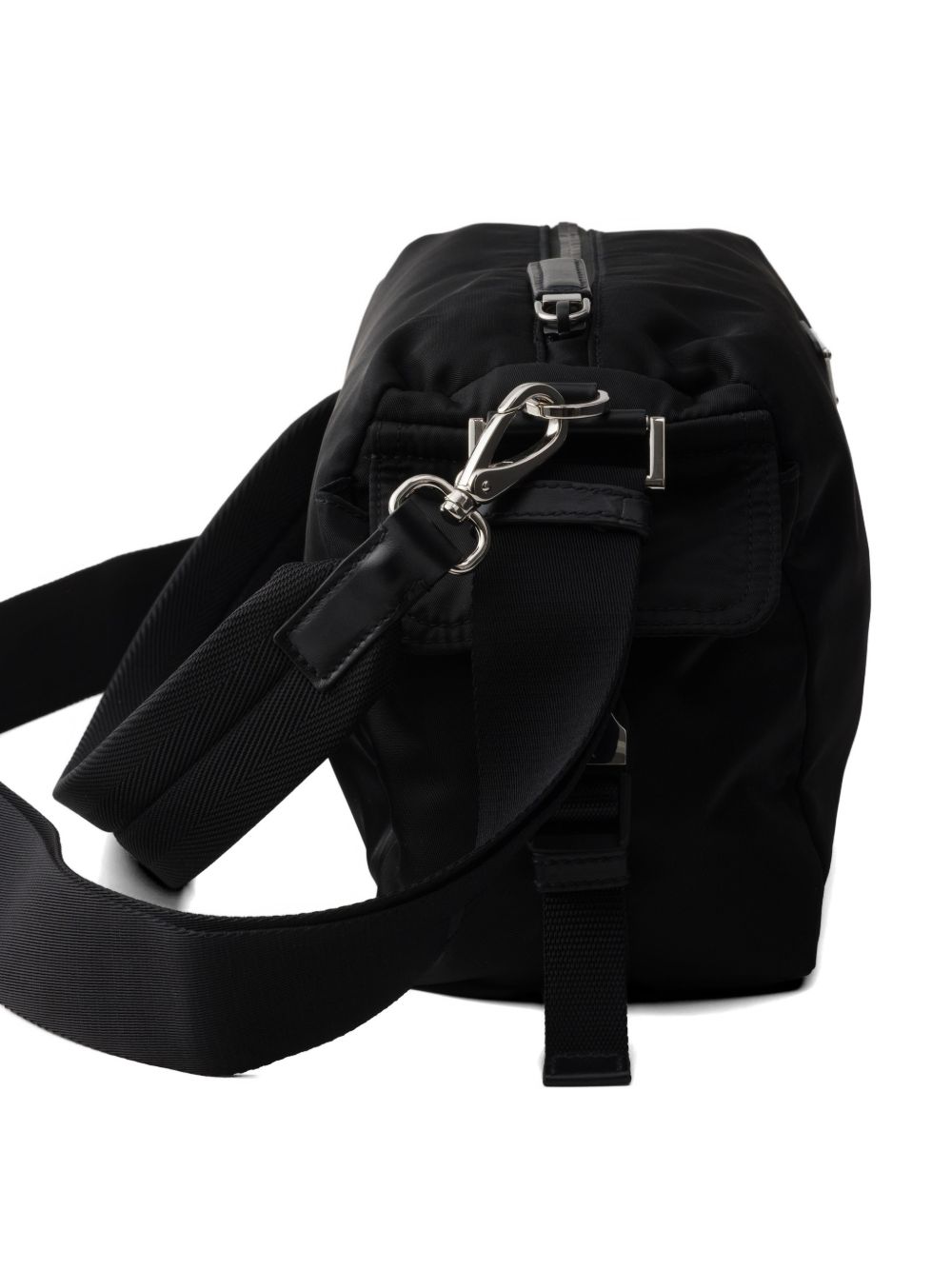 Prada Men Prada Explore Re-Nylon And Leather Shoulder Bag