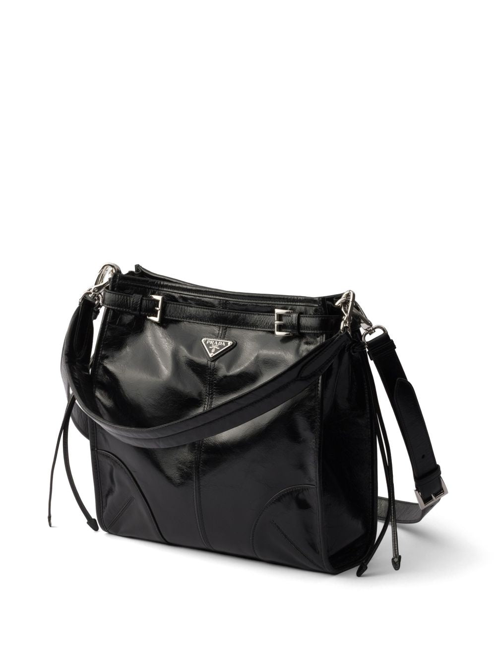 Prada Men Leather Crossbody Bag