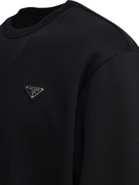 Prada Men Logo Cotton Sweatshirt