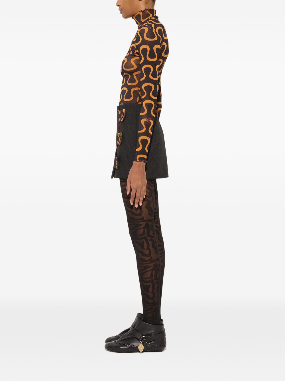Pucci Women Printed Turtle-Neck Sweater