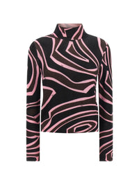 PUCCI Pucci Women Printed Wool Turtle-Neck Sweater