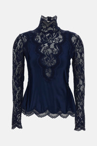 Rabanne Women Long Sleeved Lace Top