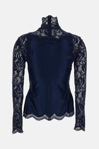 Rabanne Women Long Sleeved Lace Top