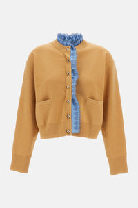 Rabanne Women Cardigan With Satin Insert