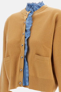 Rabanne Women Cardigan With Satin Insert