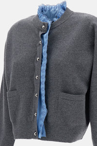 Rabanne Rabanne Women Cardigan With Satin Insert