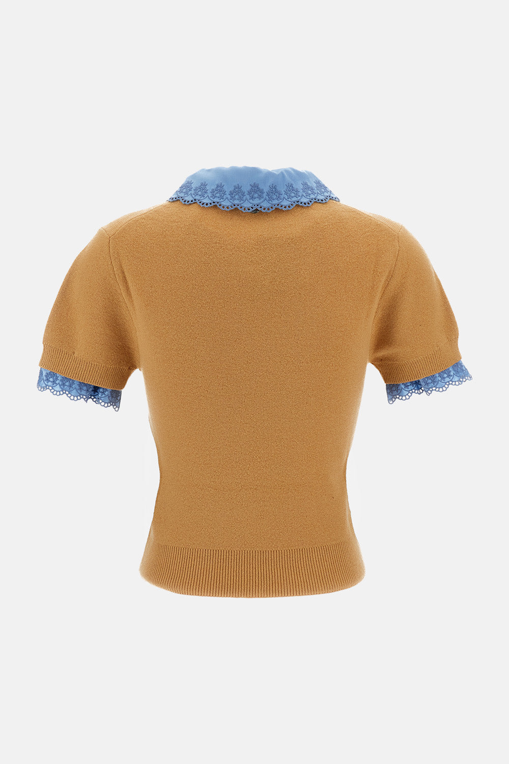 Rabanne Rabanne Women Knitted T-Shirt  With Satin Collar