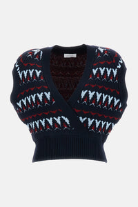 Rabanne Women V-Neck Knit Vest