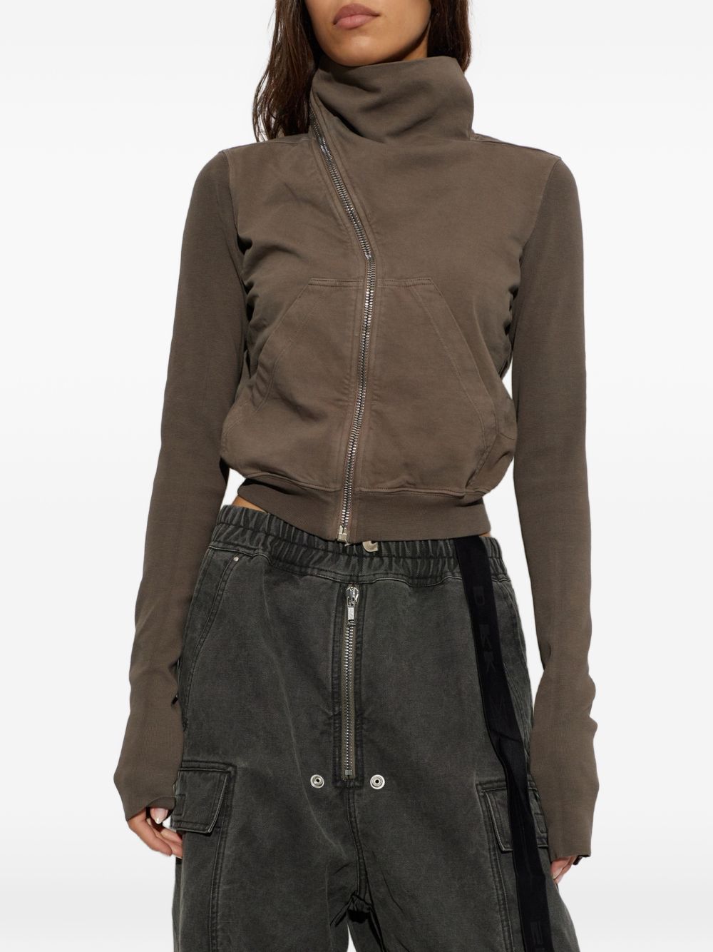 RICK OWENS DRKSHDW Rick Owens Drkshdw Women Cotton High-Neck Sweatshirt