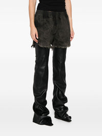 Rick Owens Women Denim Cotton Shorts