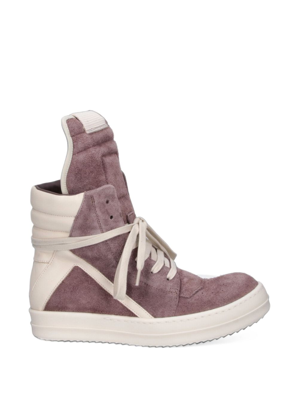 Rick Owens Women Geobasket Leather Sneakers