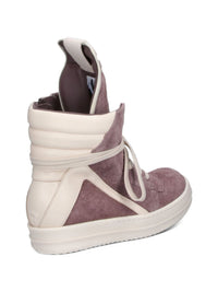 Rick Owens Women Geobasket Leather Sneakers