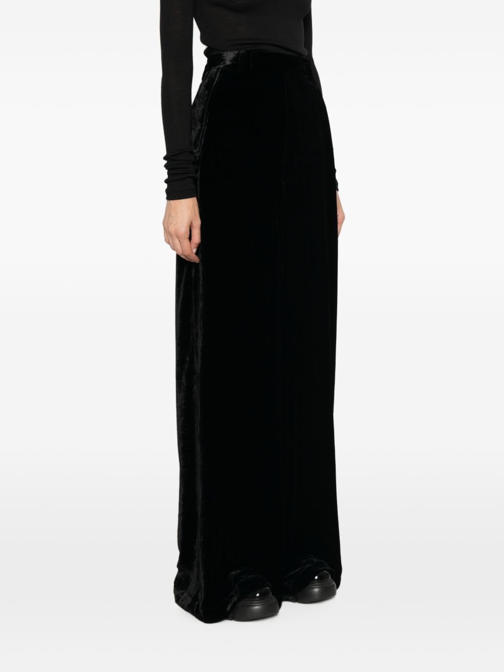 Rick Owens Women Velvet Trousers