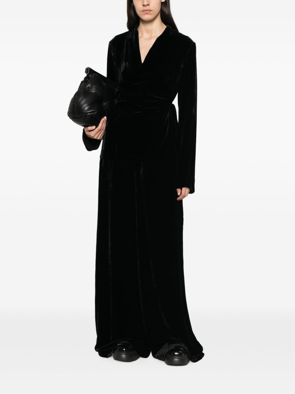 Rick Owens Women Velvet Trousers
