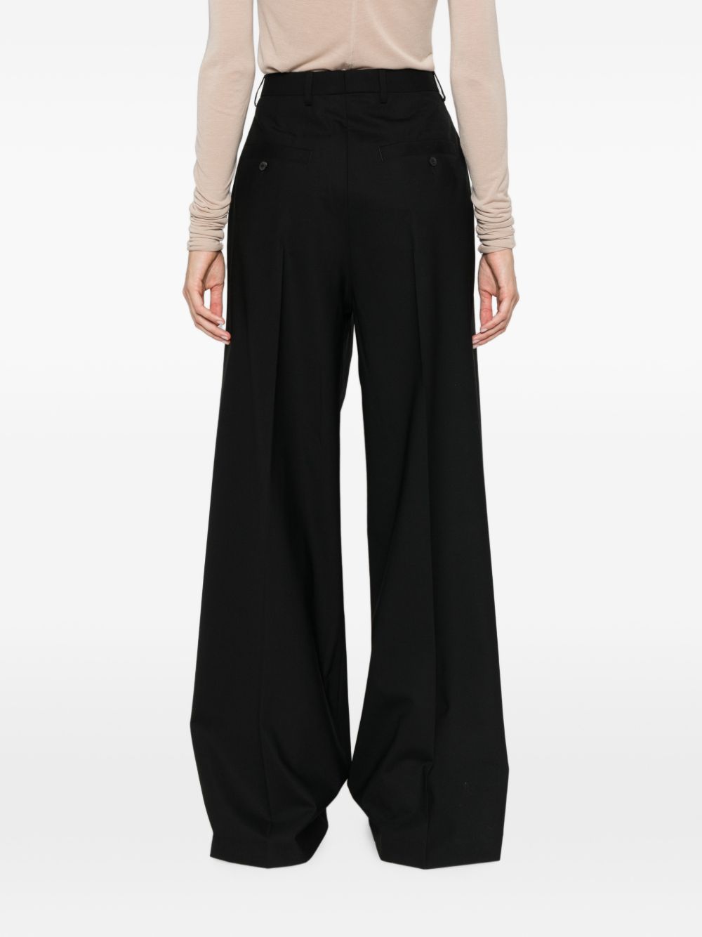 Rick Owens Women Wool Wide-Leg Trousers