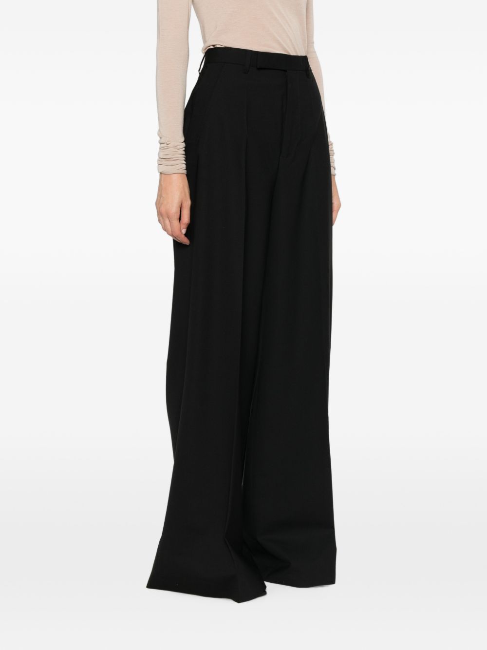 Rick Owens Women Wool Wide-Leg Trousers