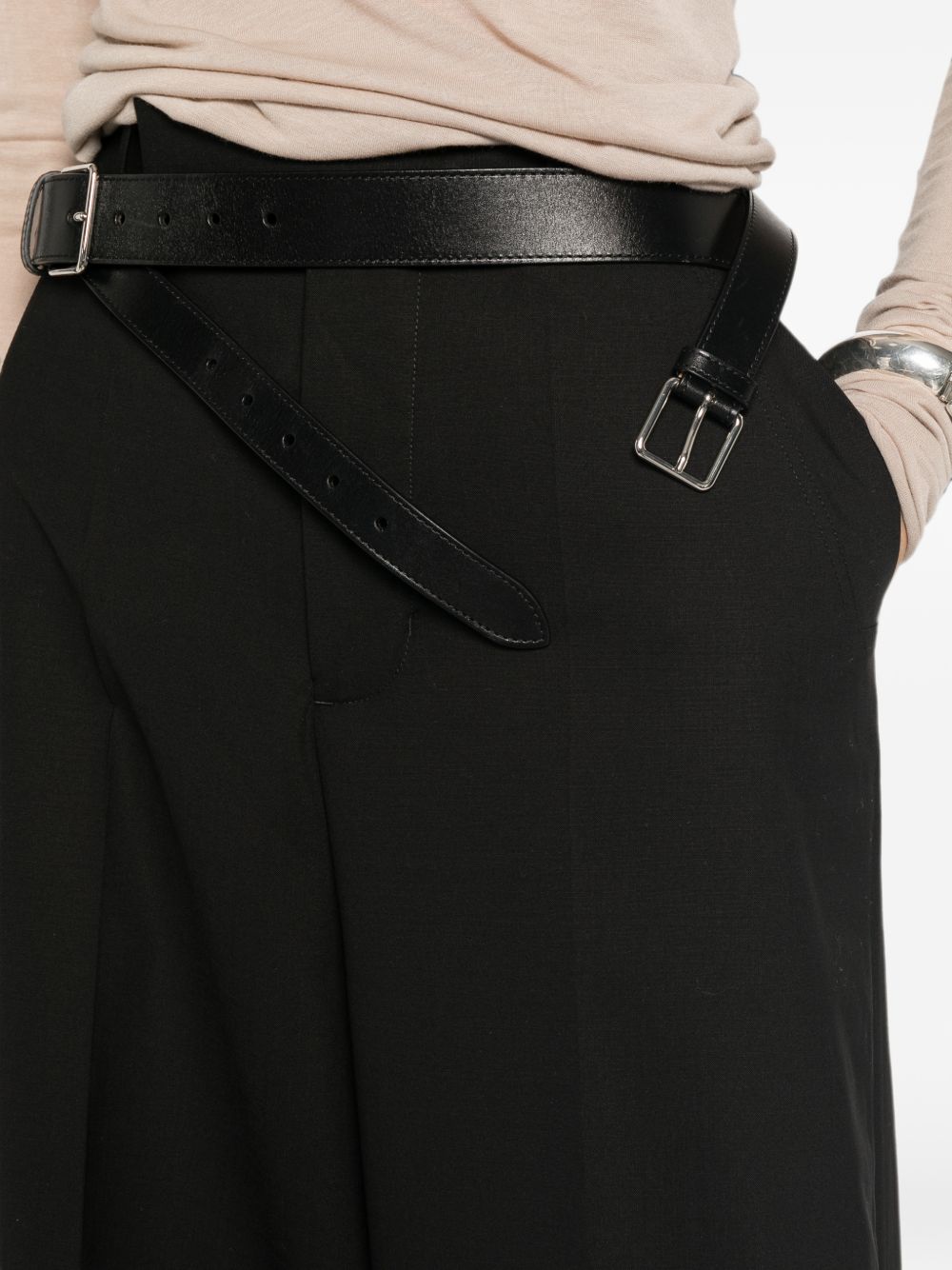 Rick Owens Women Wool Wide-Leg Trousers