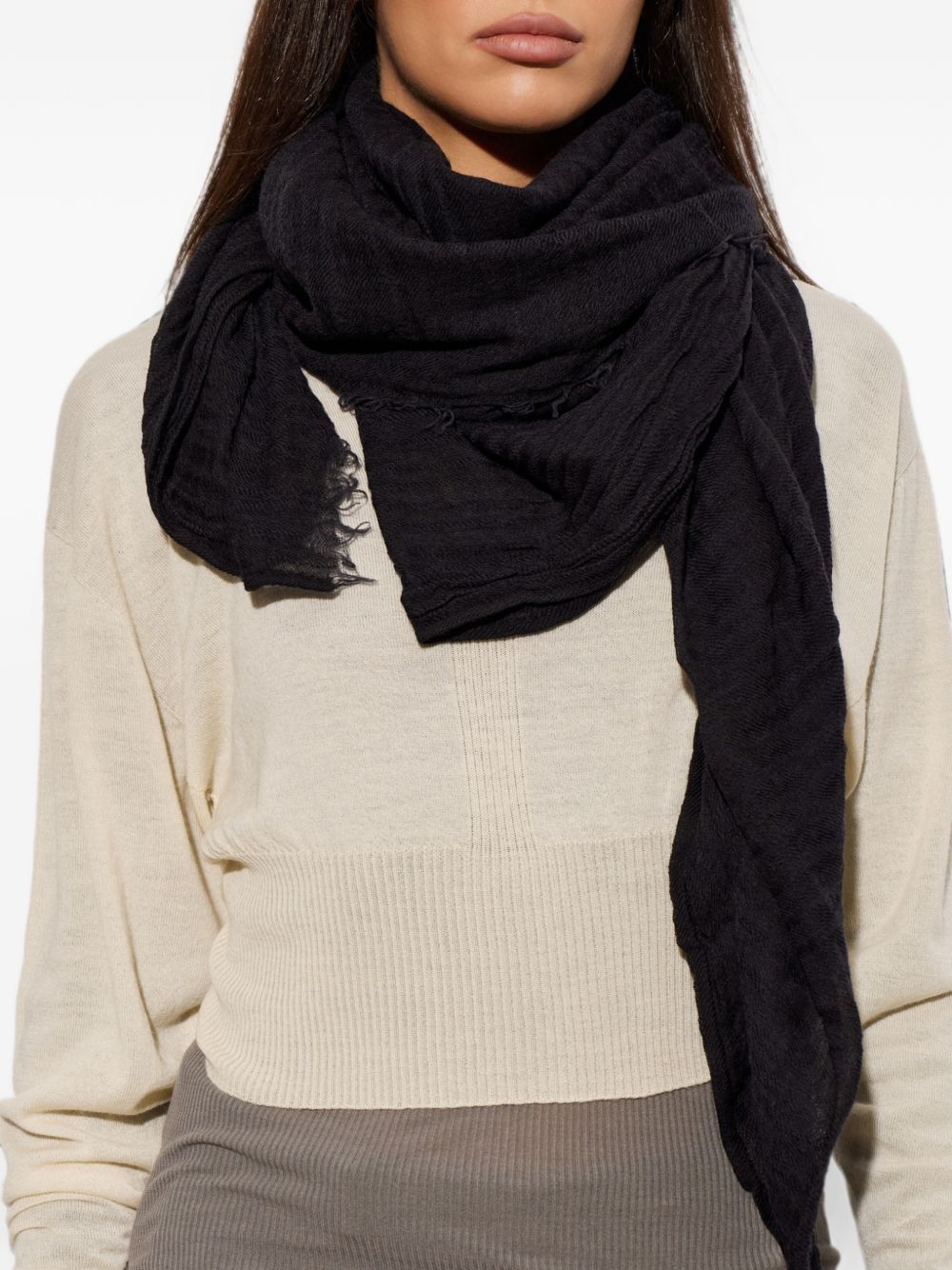 RICK OWENS Rick Owens Women Wool And Cashmere Scarf
