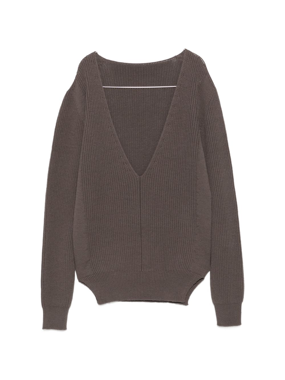 Rick Owens Women Wool V-Necked Sweater