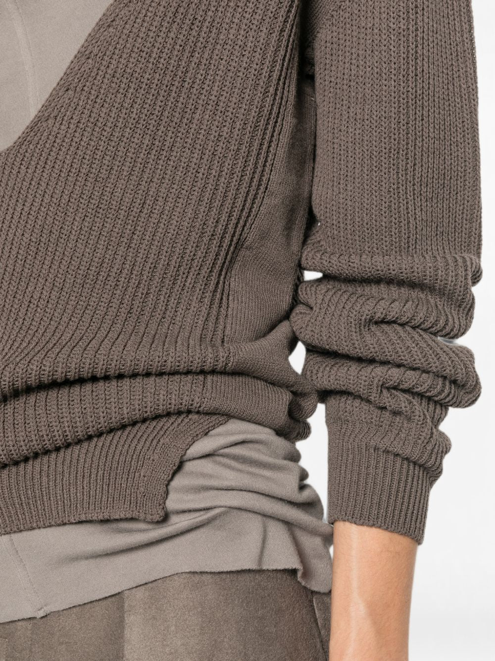 Rick Owens Women Wool V-Necked Sweater