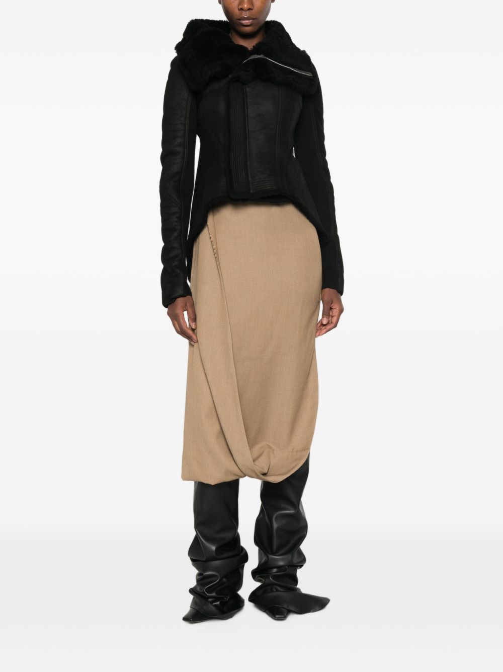 Rick Owens Women Leather Jacket