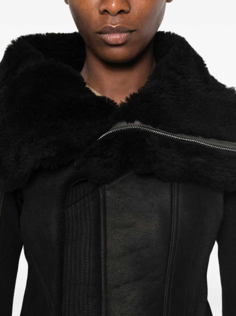 Rick Owens Women Leather Jacket