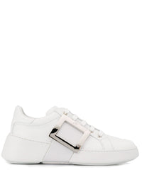 Roger Vivier Women Viv Skate Leather Sneakers