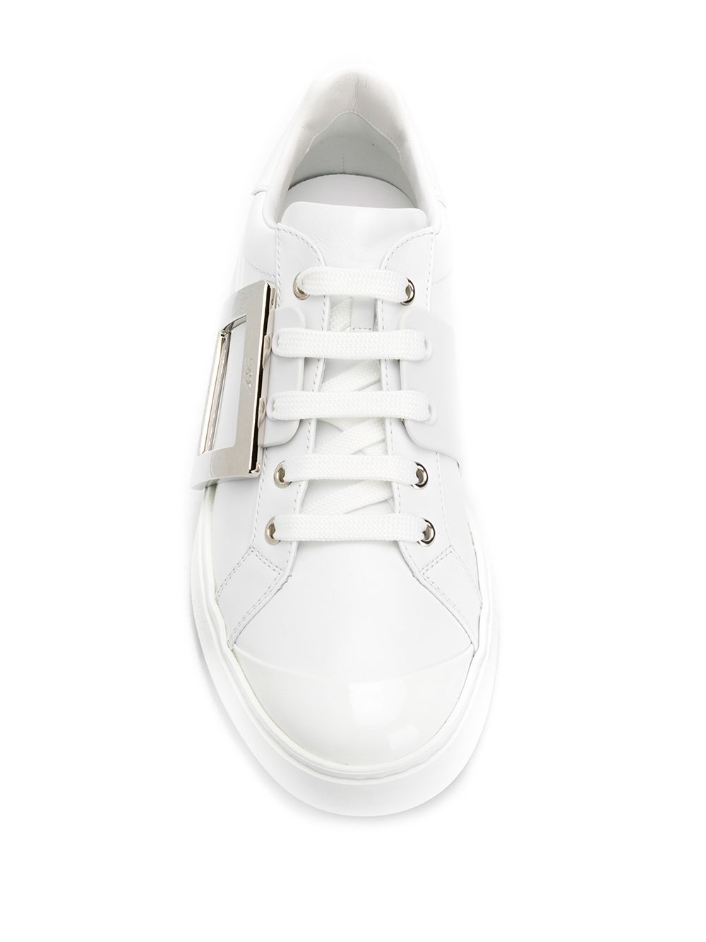 Roger Vivier Women Viv Skate Leather Sneakers