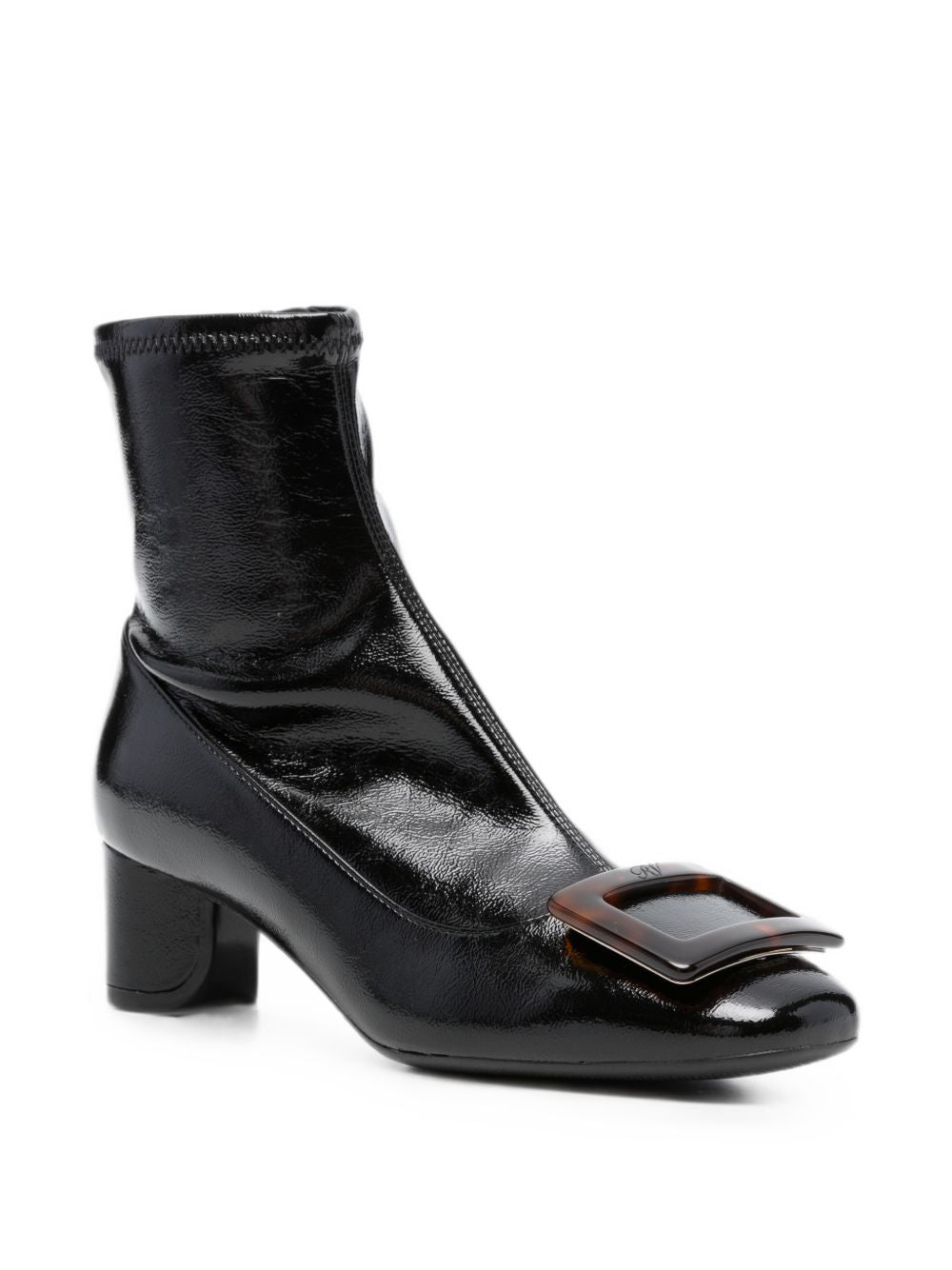 Roger Vivier Women Roundy Turtle Leather Boots
