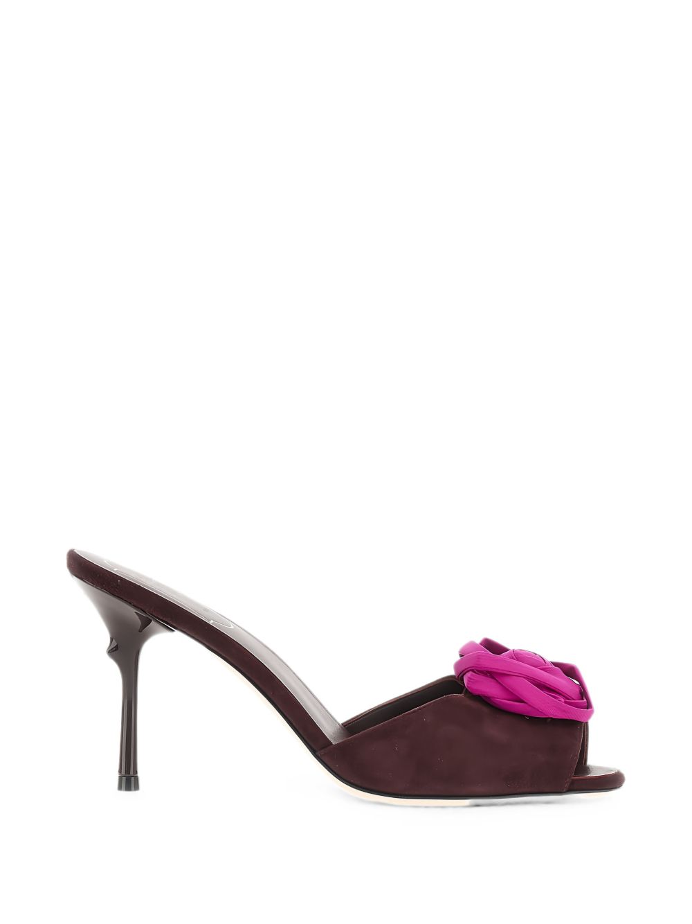 Roger Vivier Women Epine Rose Leather Mules