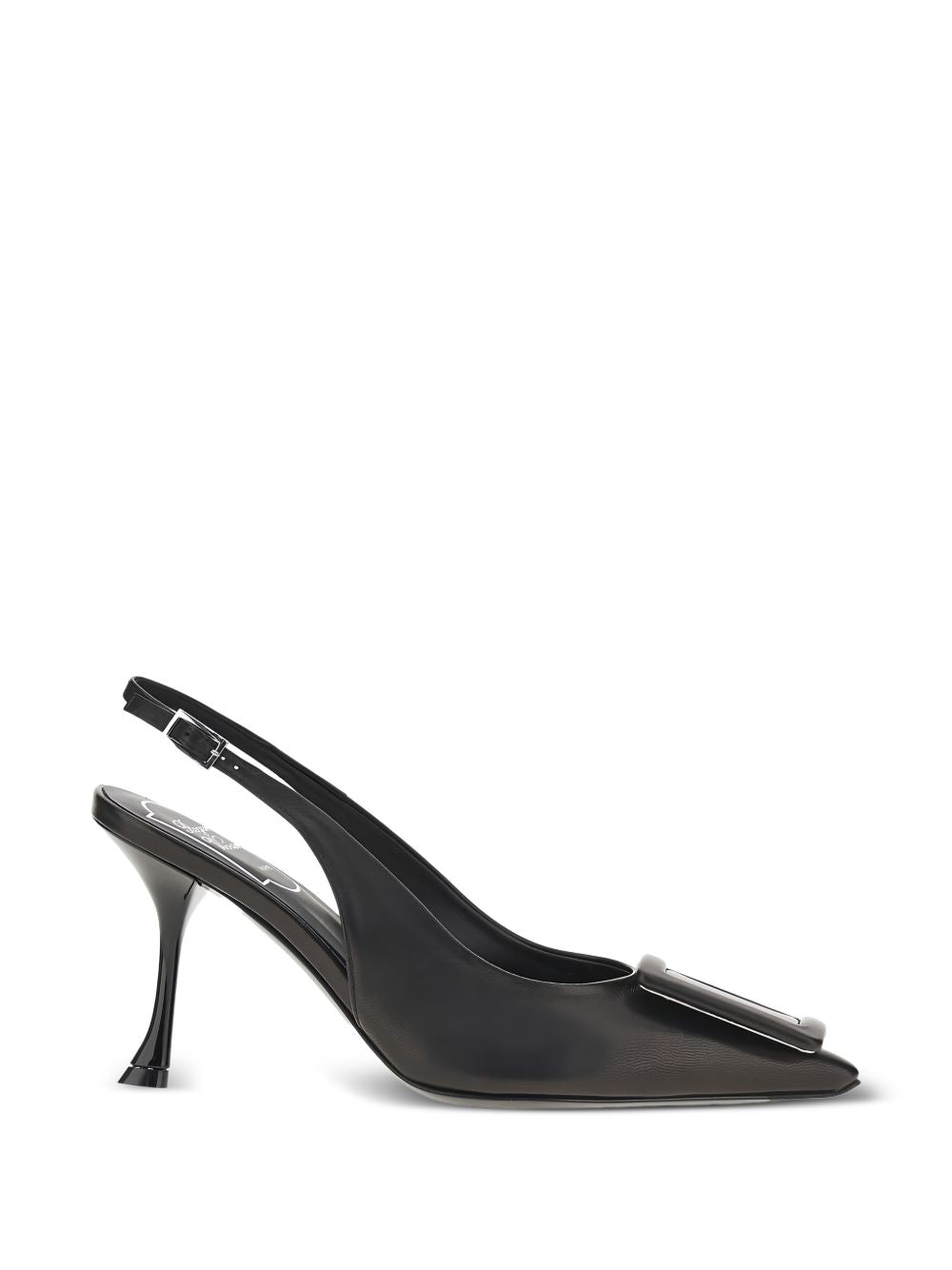 Roger Vivier Women Viv Ville Leather Slingback Pumps