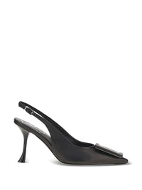 Roger Vivier Women Viv Ville Leather Slingback Pumps