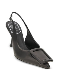 Roger Vivier Women Viv Ville Leather Slingback Pumps